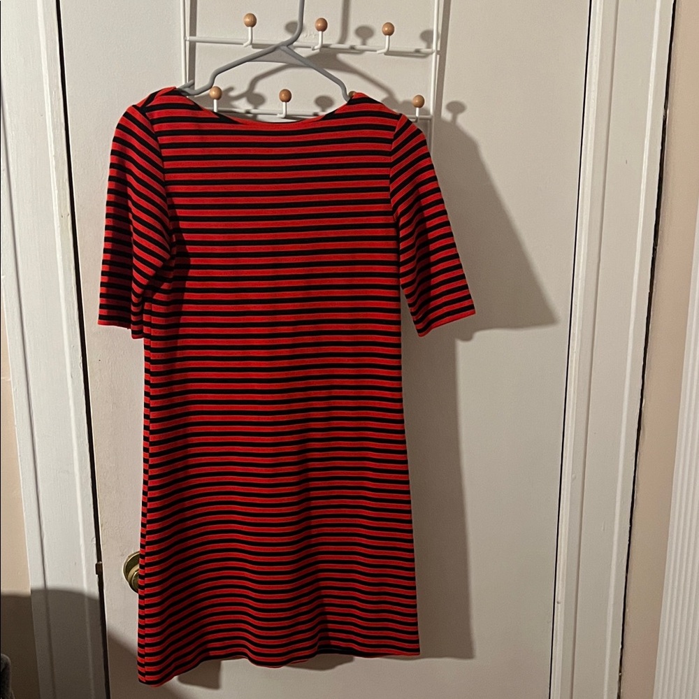 Uniqlo Red and Black Striped Dress